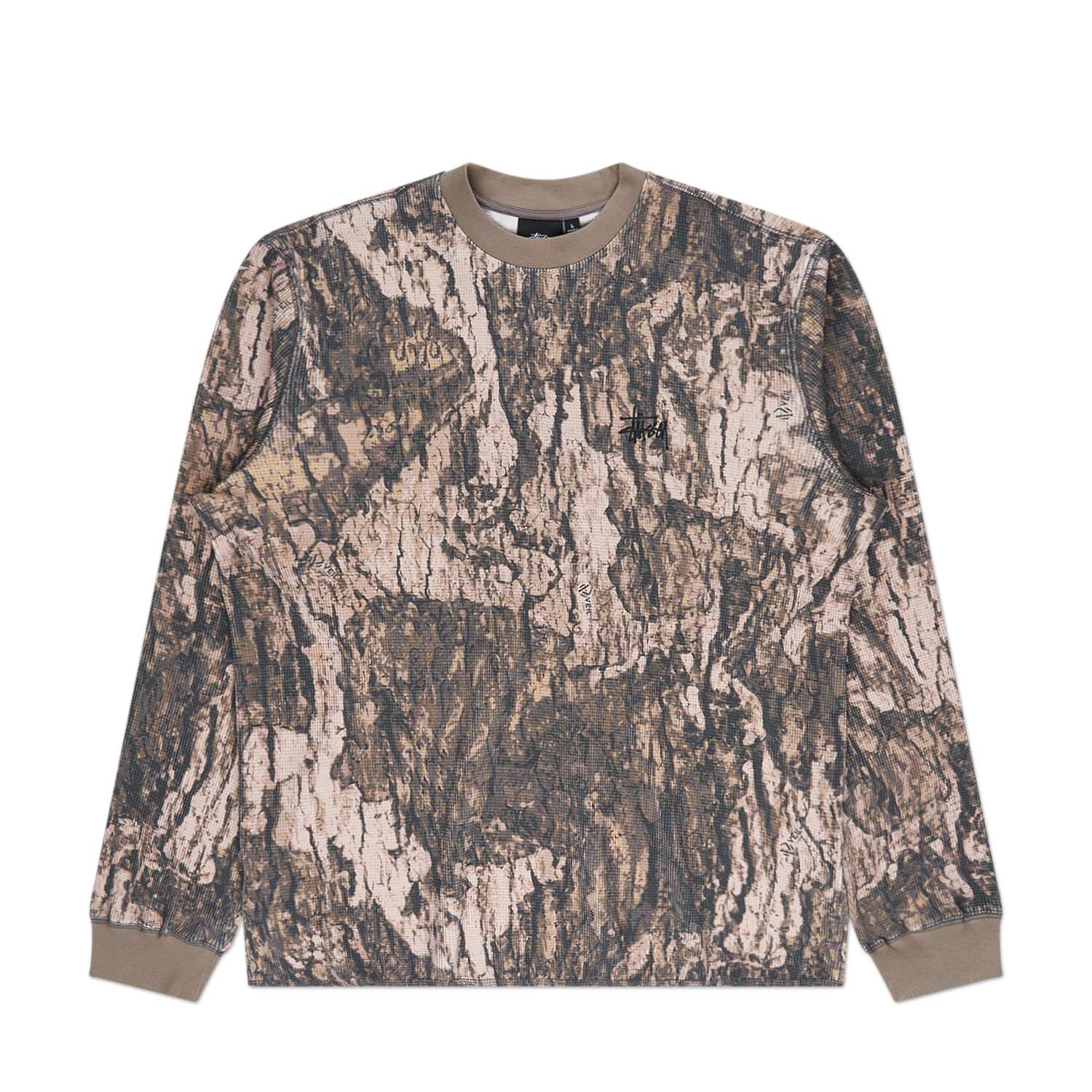 stüssy basic stock longsleeve thermal (relic camo) 1140314-3152 - a.plus  store