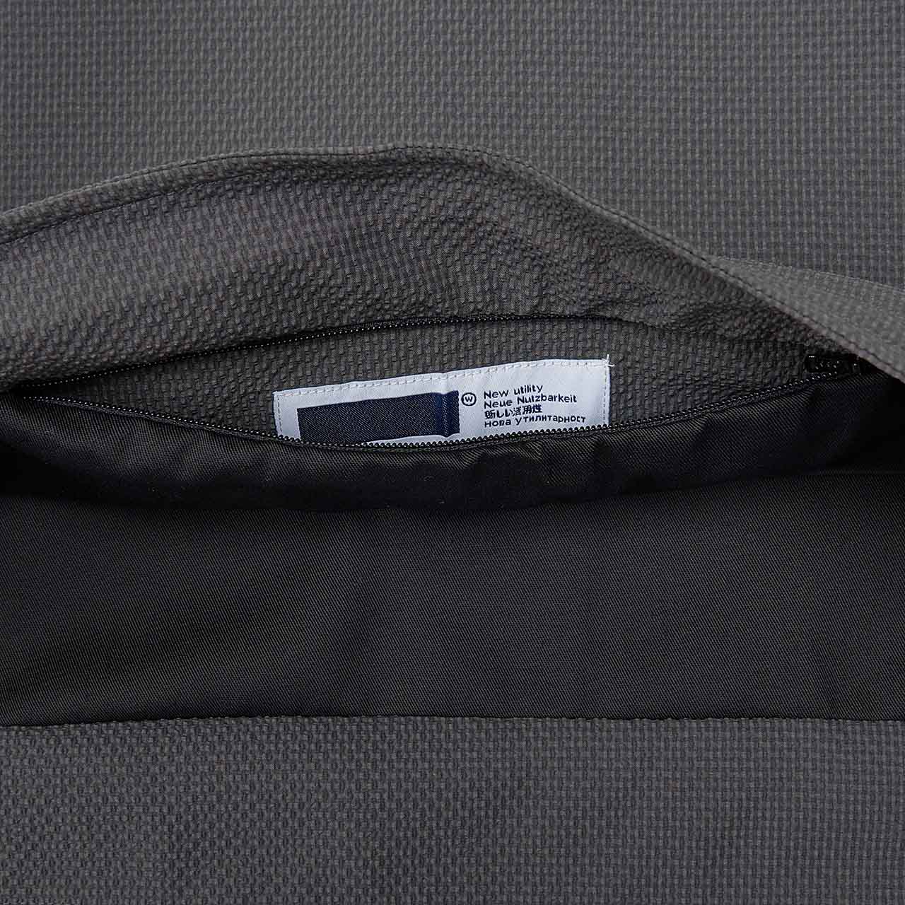 affxwrks panel bag (grey seersucker) - a.plus