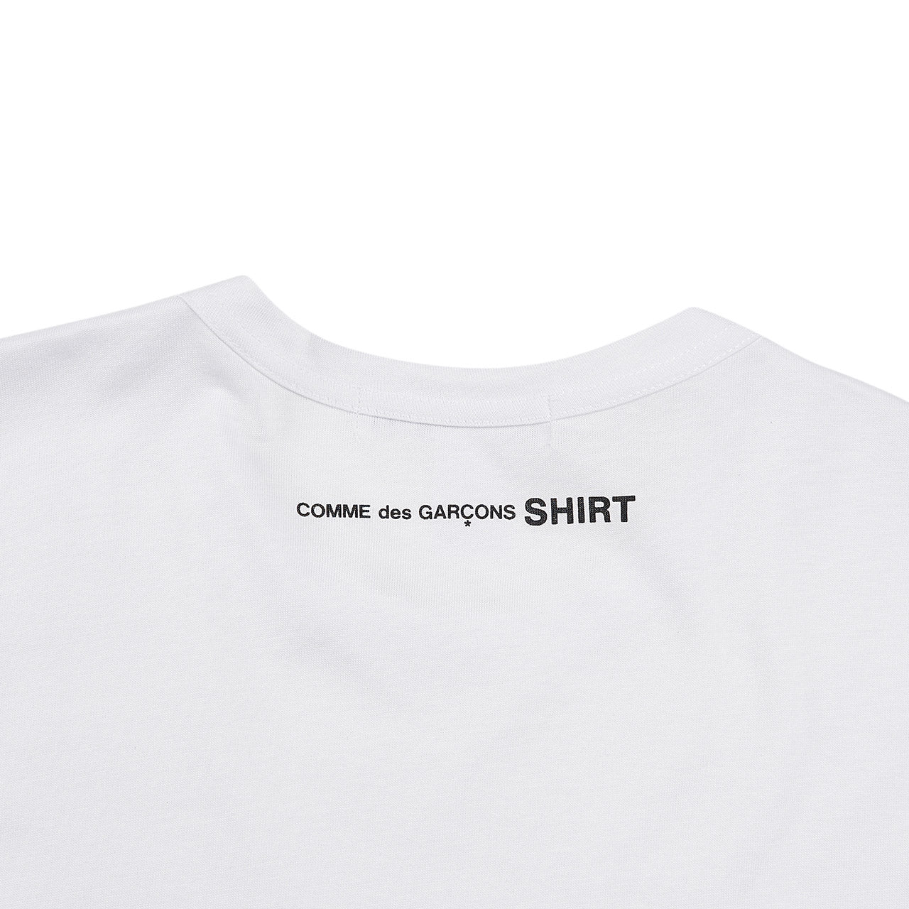 comme des garçons shirt t-shirt knit (white) - a.plus