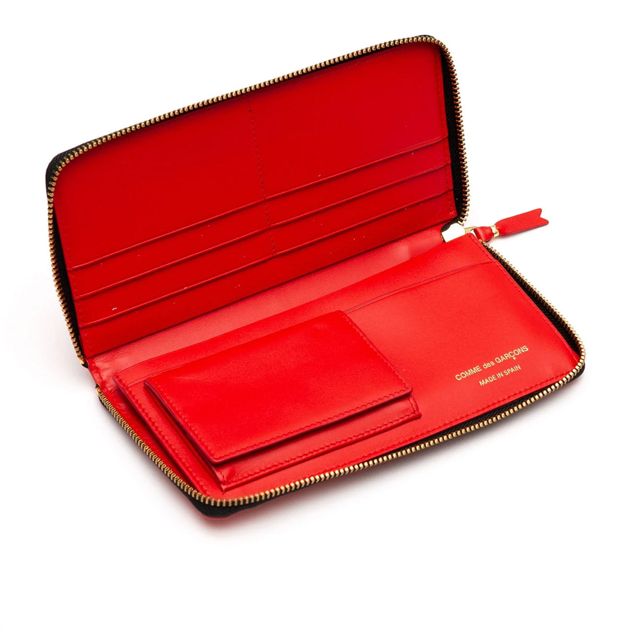 comme des garçons huge logo wallet (red) - a.plus