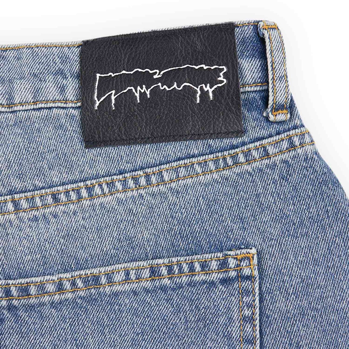 fucking awesome fecke baggy denim pant (stone washed light denim) - a.plus