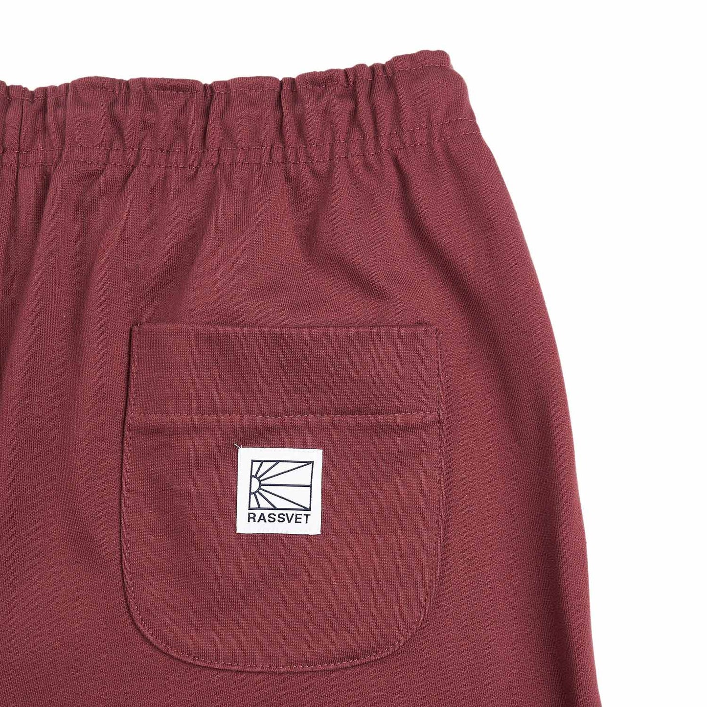 rassvet logo joggers knitted (burgundy) - a.plus