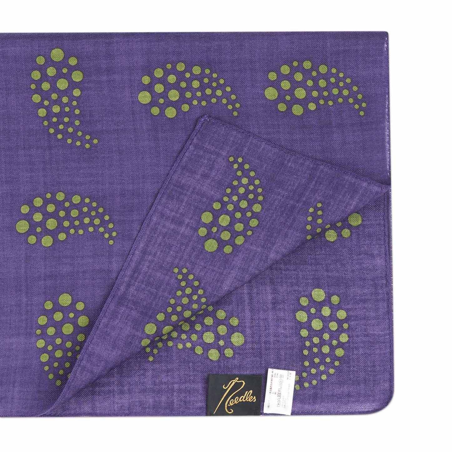 needles wool silk scarf (purple) - a.plus