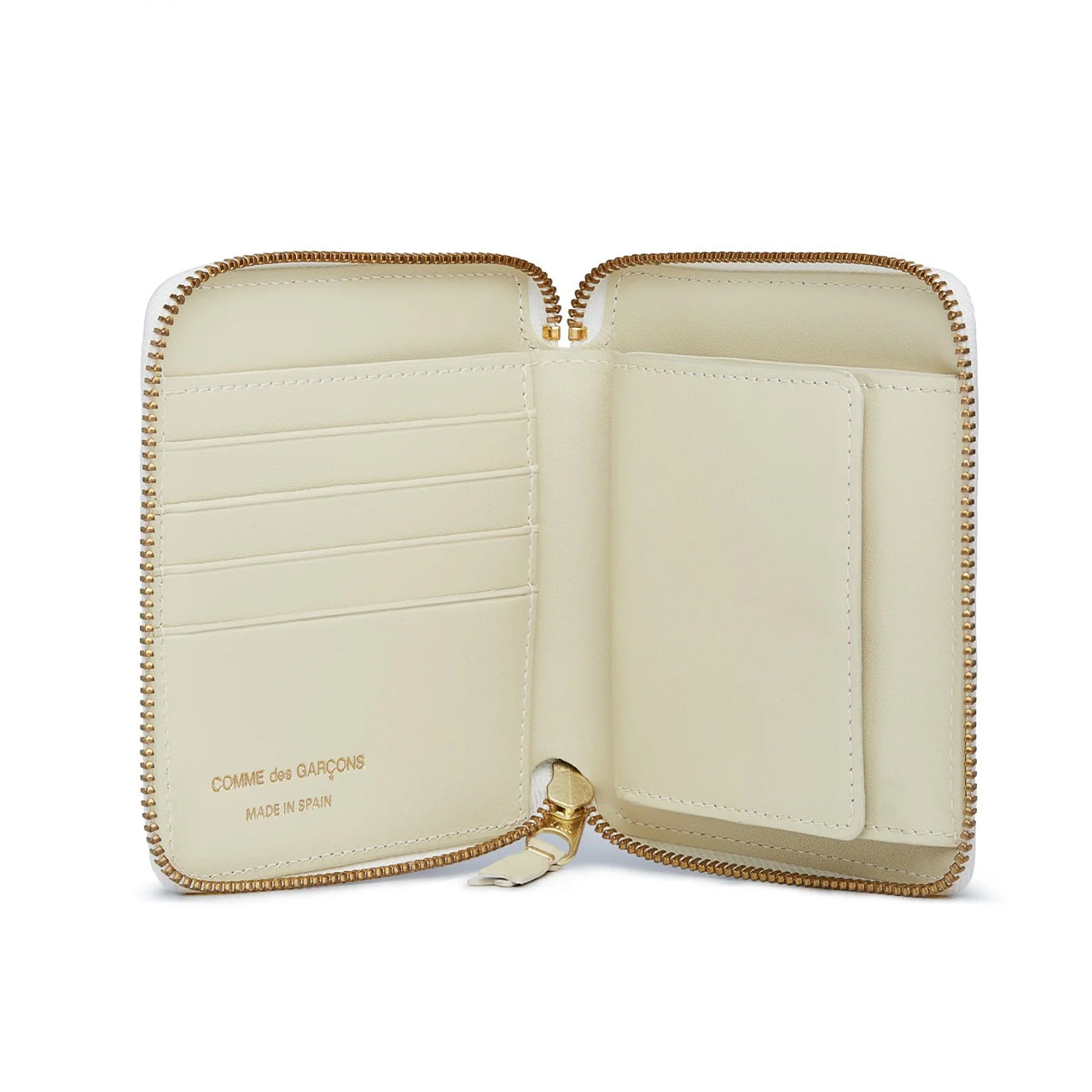 comme des garçons classic wallet (ecru) - a.plus