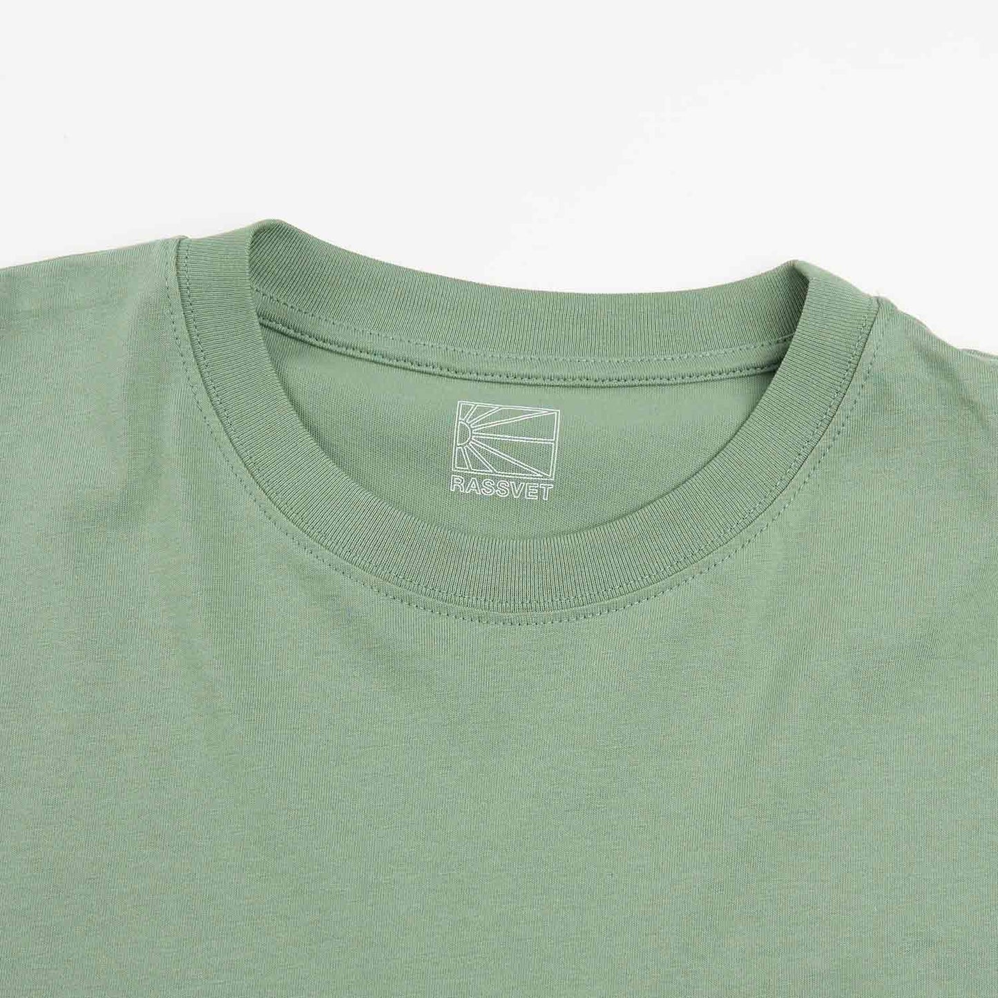 rassvet mini logo t-shirt (khaki) - a.plus