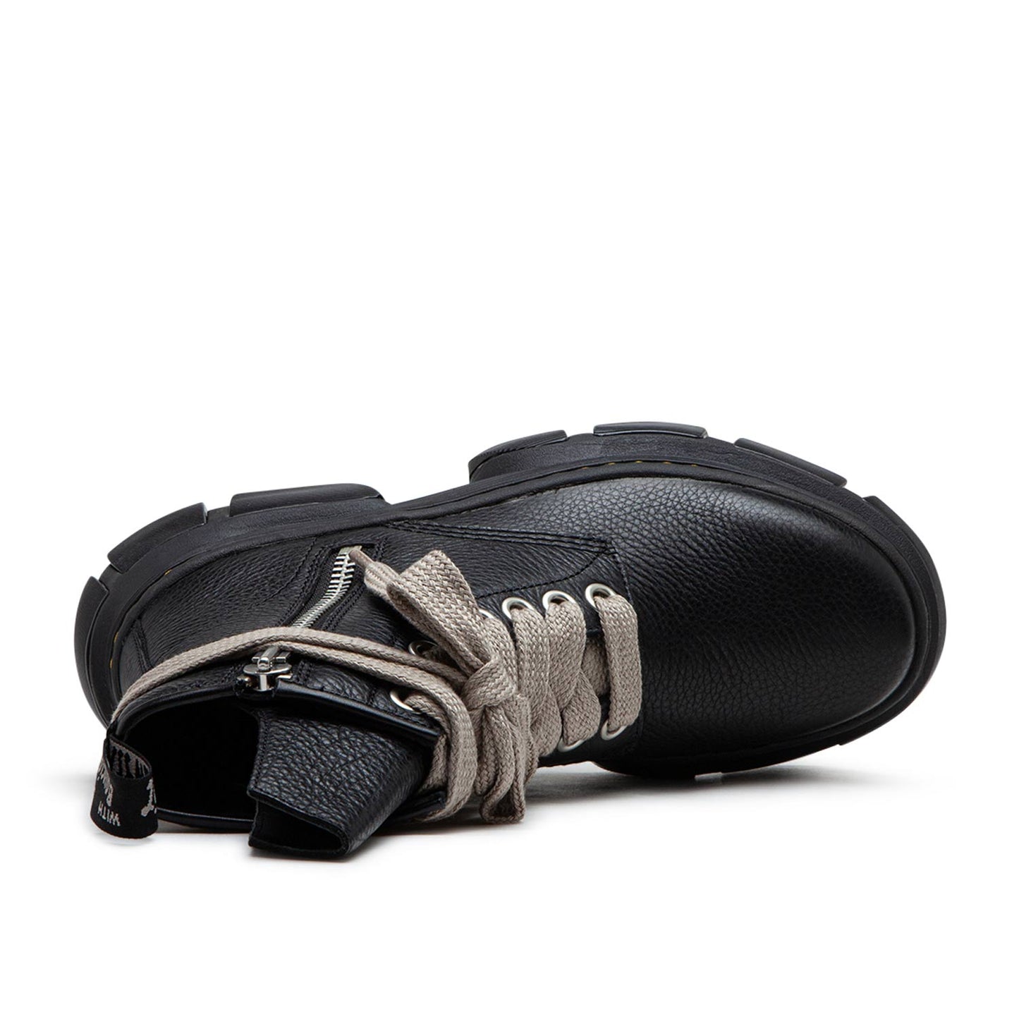 dr. martens x rick owens drkshdw 1460 dmxl jumbo lace boot (black) - a.plus