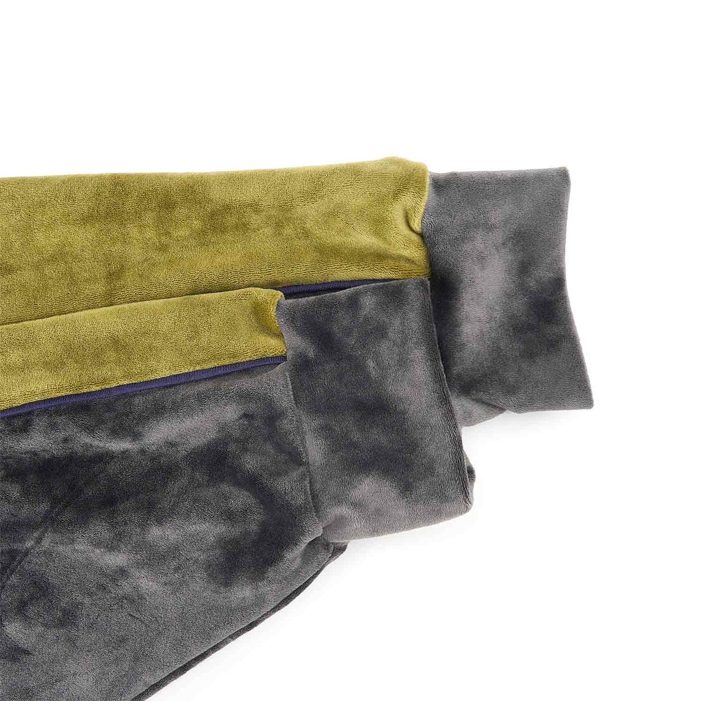 rassvet racer zip jacket (grey / green) - a.plus