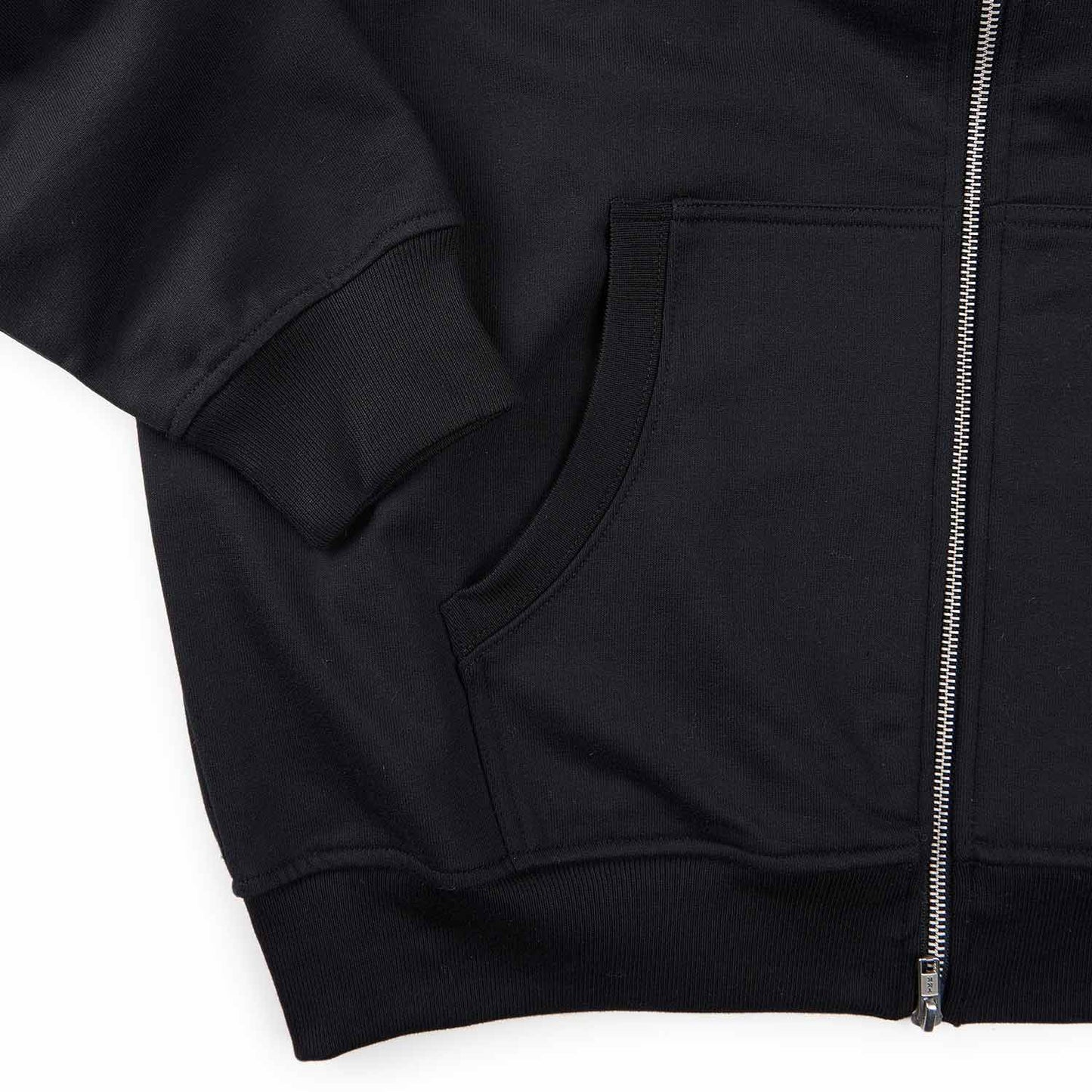 rassvet mini logo zip hoodie (black) - a.plus