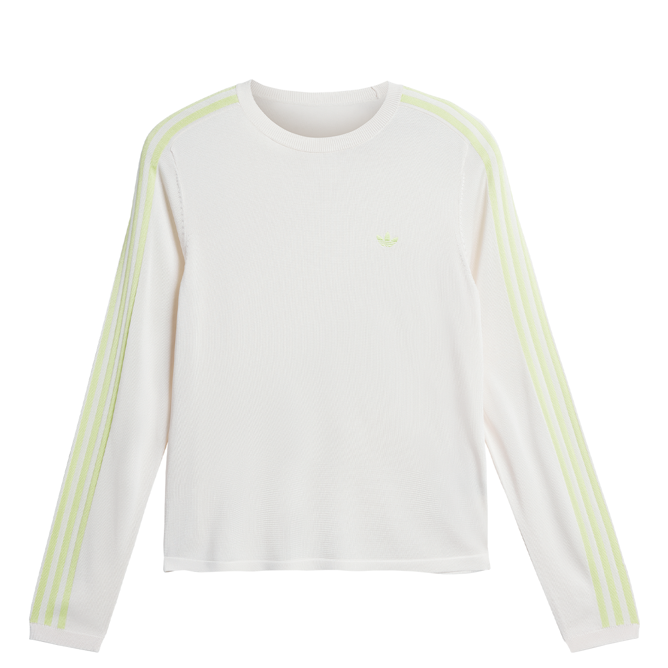 adidas x wales bonner knit l/s tee (chalk white / semi frozen yellow) - a.plus