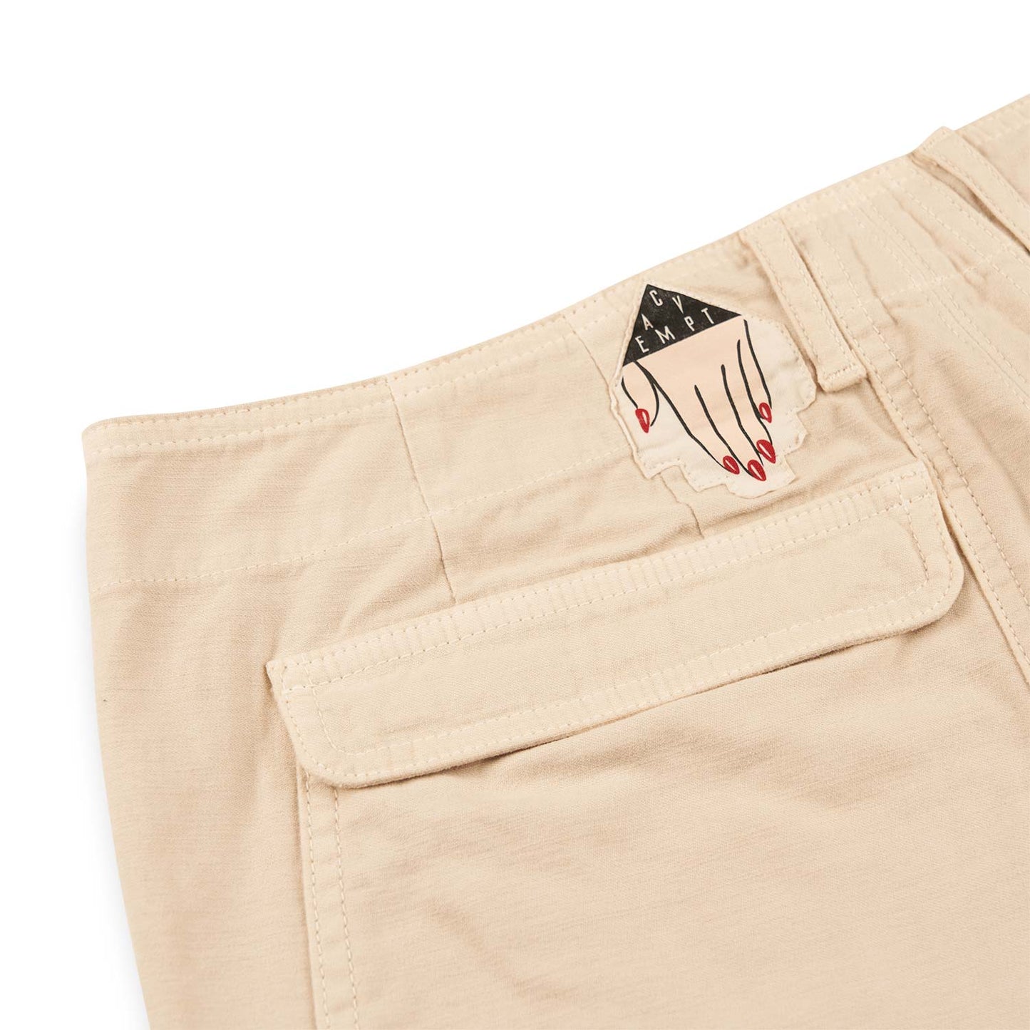 cav empt overdye cotton casual pants (beige) - a.plus