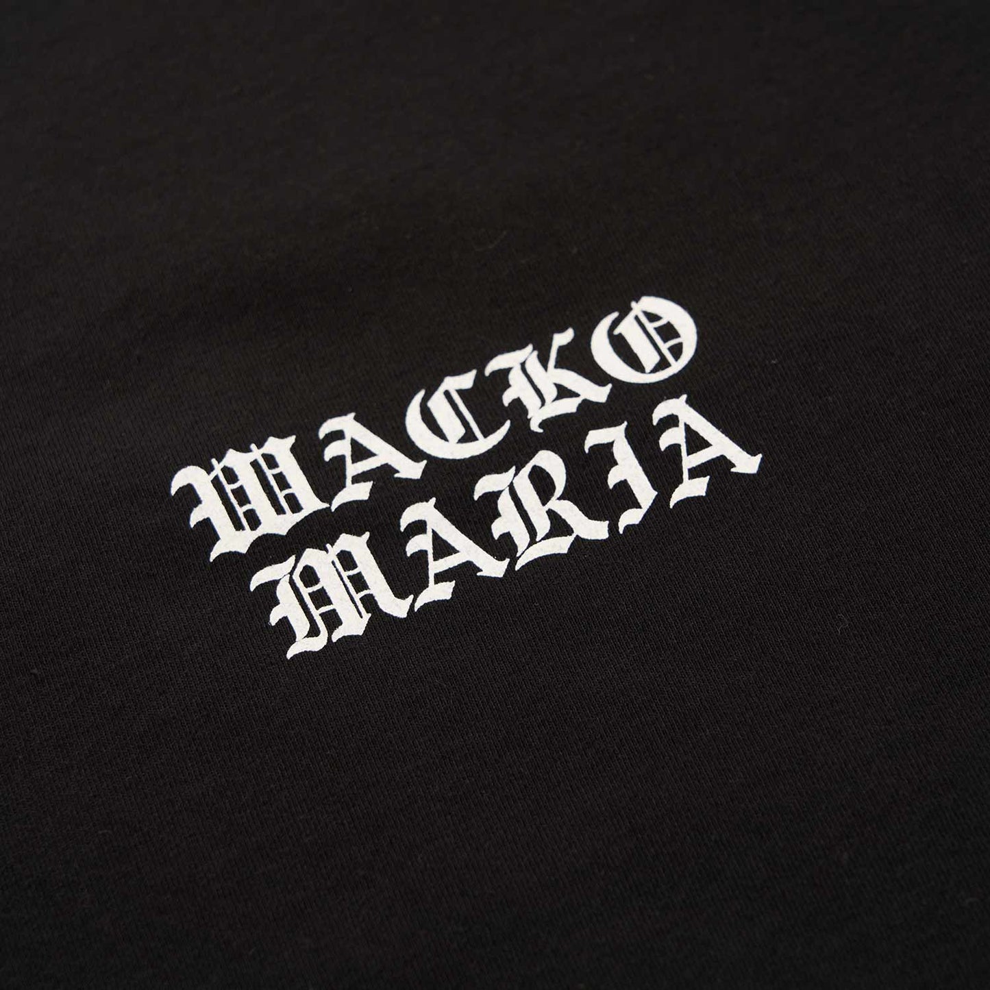 wacko maria washed heavy weight crew neck t-shirt type-2 (black) - a.plus