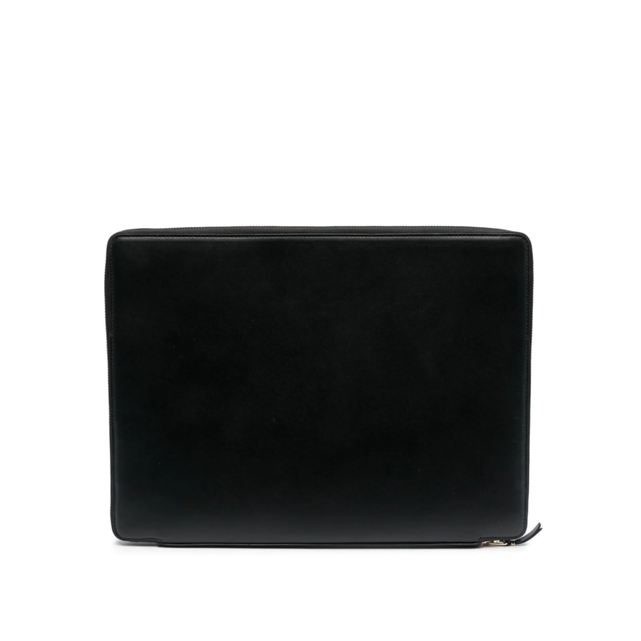 Comme Des Garçons Wallet leather zipped briefcase (black) - a.plus