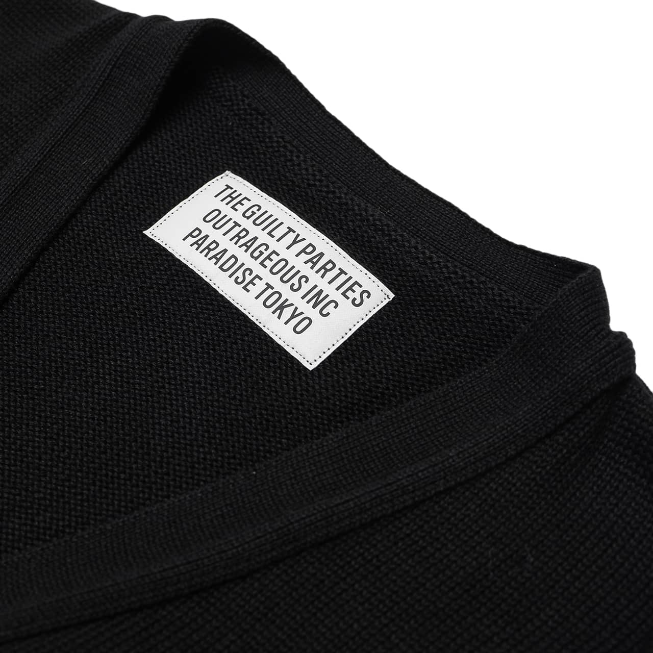 wacko maria classic cardigan (type-4) (black) - 19ss-wmk-kn05 - a.plus - Image - 7