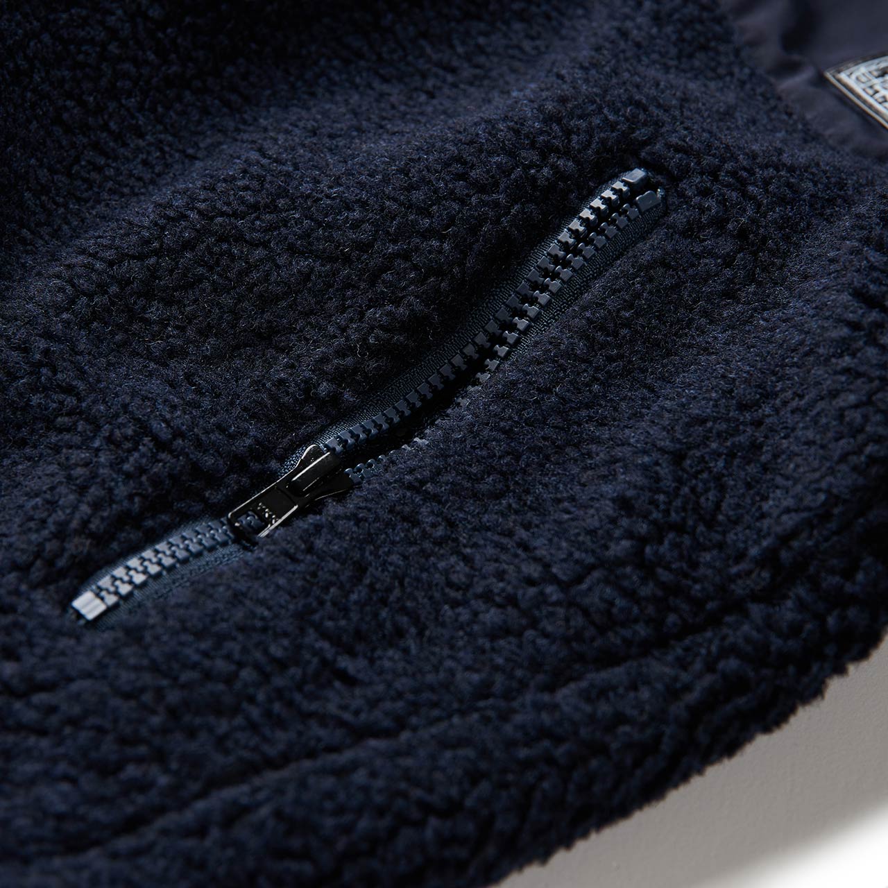 flagstuff f/z fleece hoodie (navy) - 20aw-fs-13 - a.plus - Image - 4