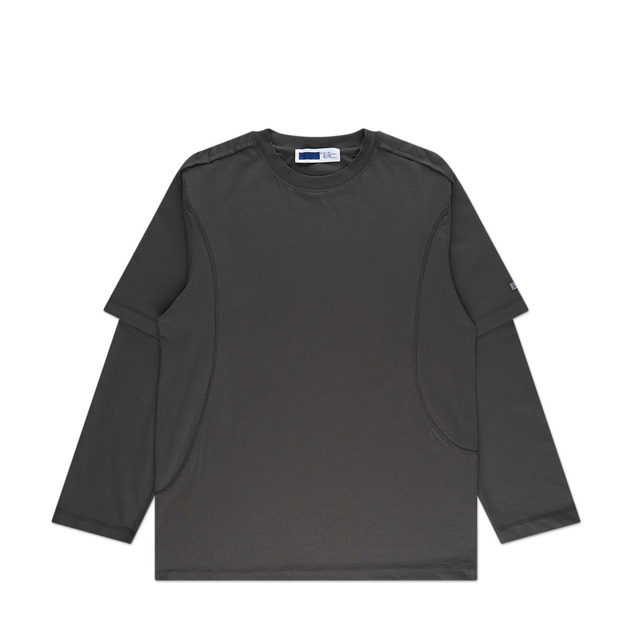 DOUBLE-SLEEVE T-SHIRT - Dark anthracite