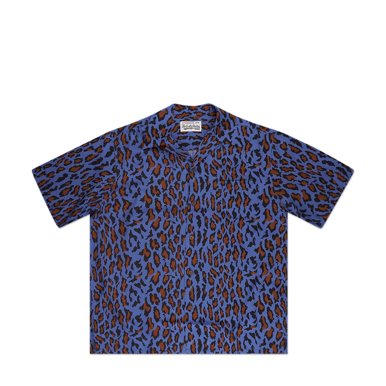 wacko maria hawaiian shirt s/s (type-6) (blue) 22ss-wms-hi06 - a.plus