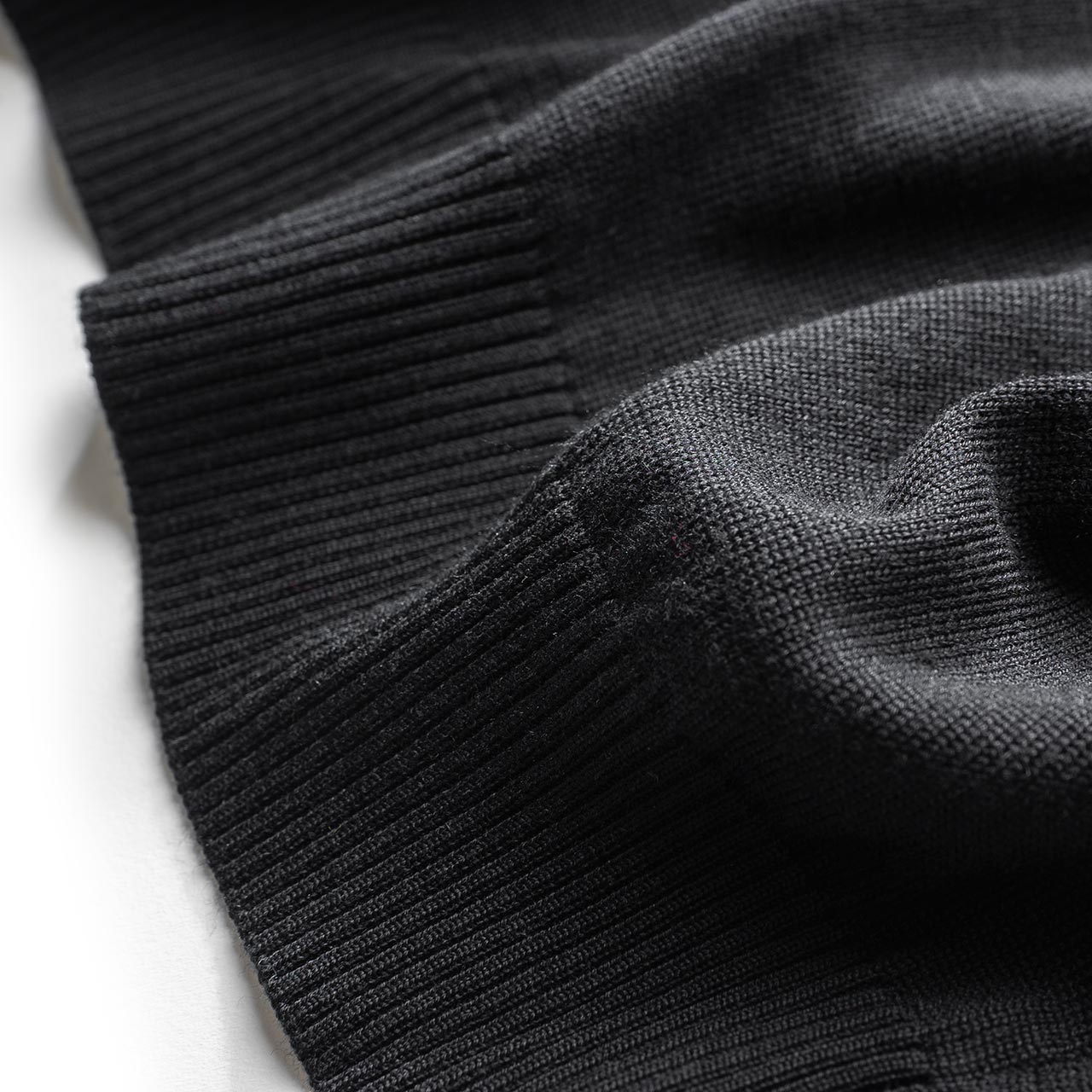 stone island shadow project stone island shadow project wool silk mix crew knit (black)