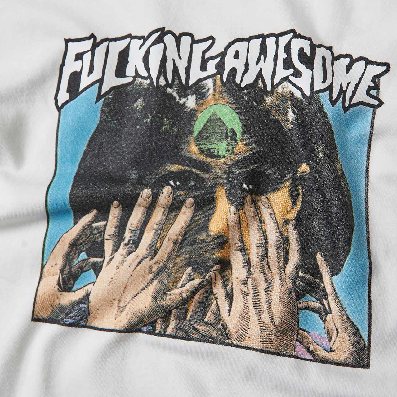 fucking awesome fucking awesome fortune teller t-shirt (white)