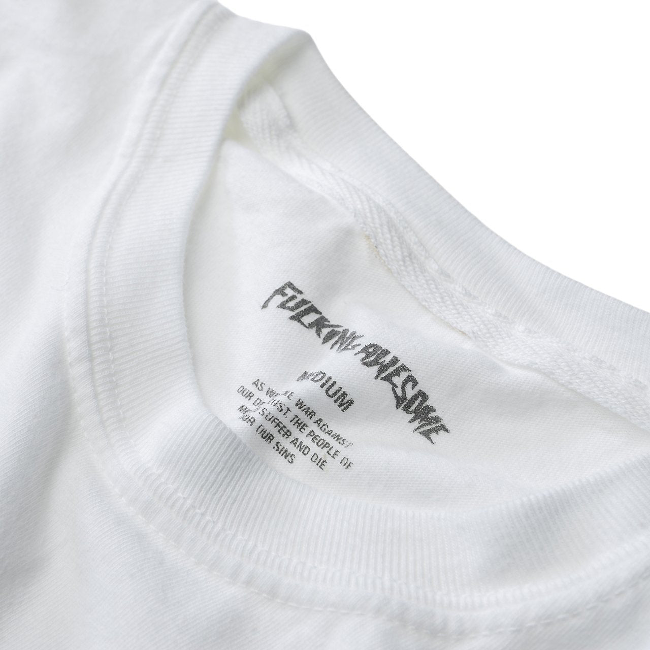 fucking awesome fucking awesome baby pocket t-shirt (white)