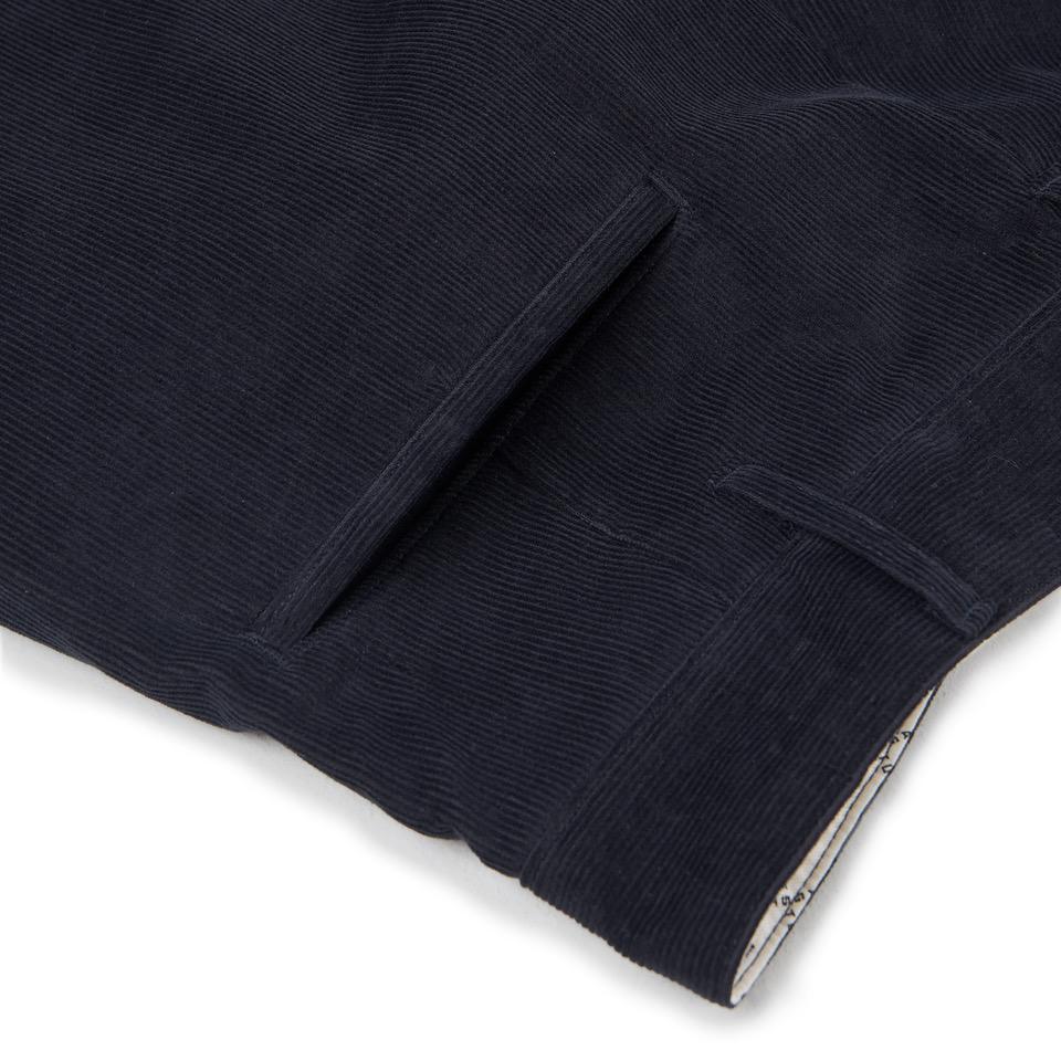 flagstuff flagstuff loose corduroy st pants (midnight blue)