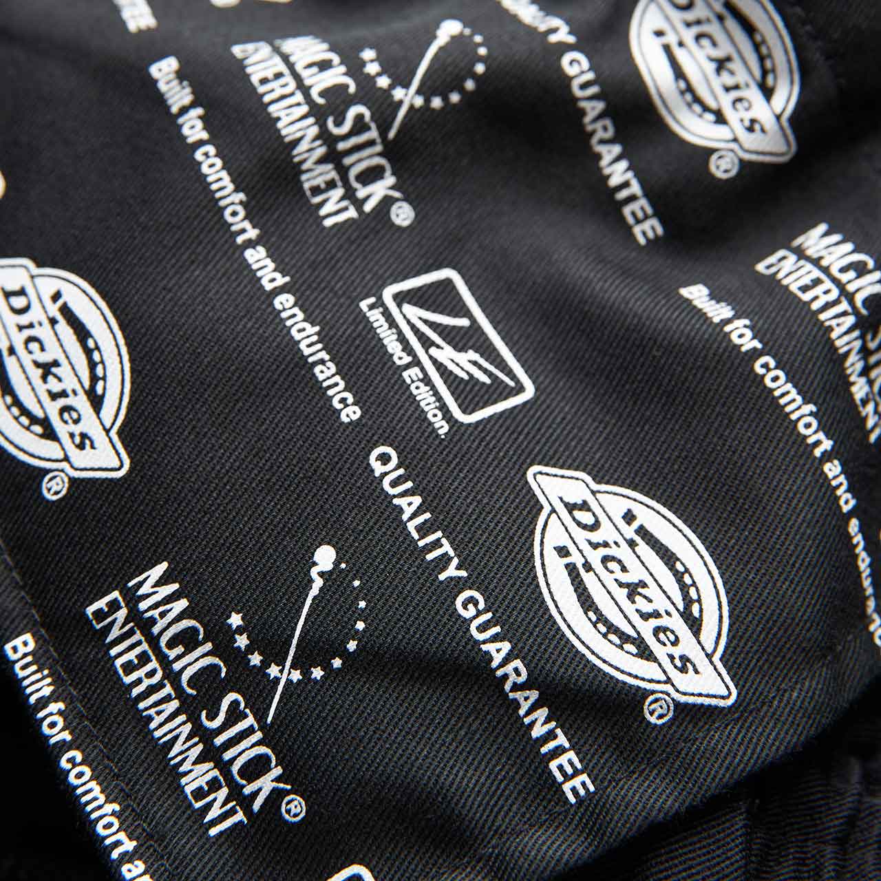 magic stick x dickies magic stick x dickies 90s style wide tapered chino (triple black)