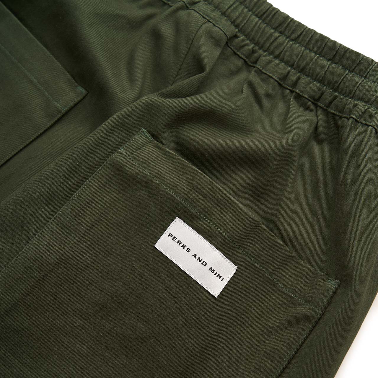 perks and mini perks and mini twill return pants (olive)