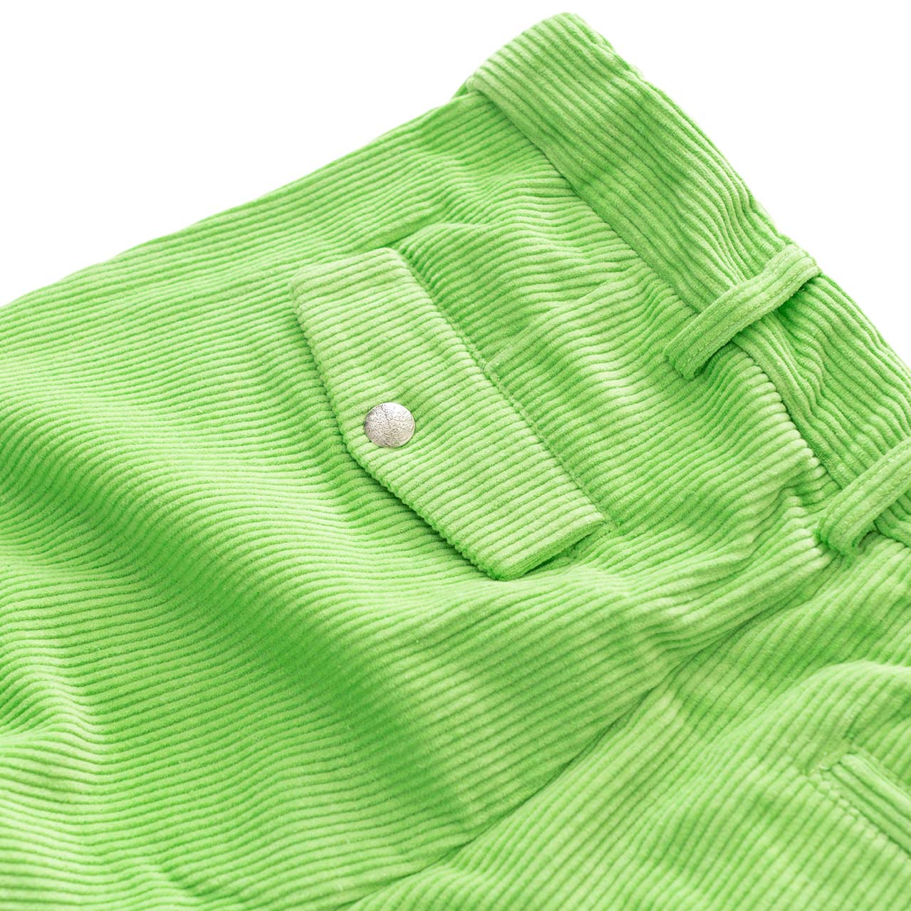 fucking awesome fucking awesome pleated corduroy chinos (lime green)
