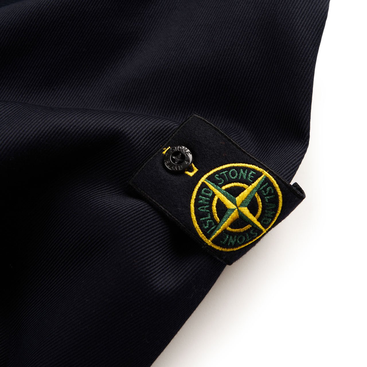 stone island stone island three quarter zip shirt (navy)
