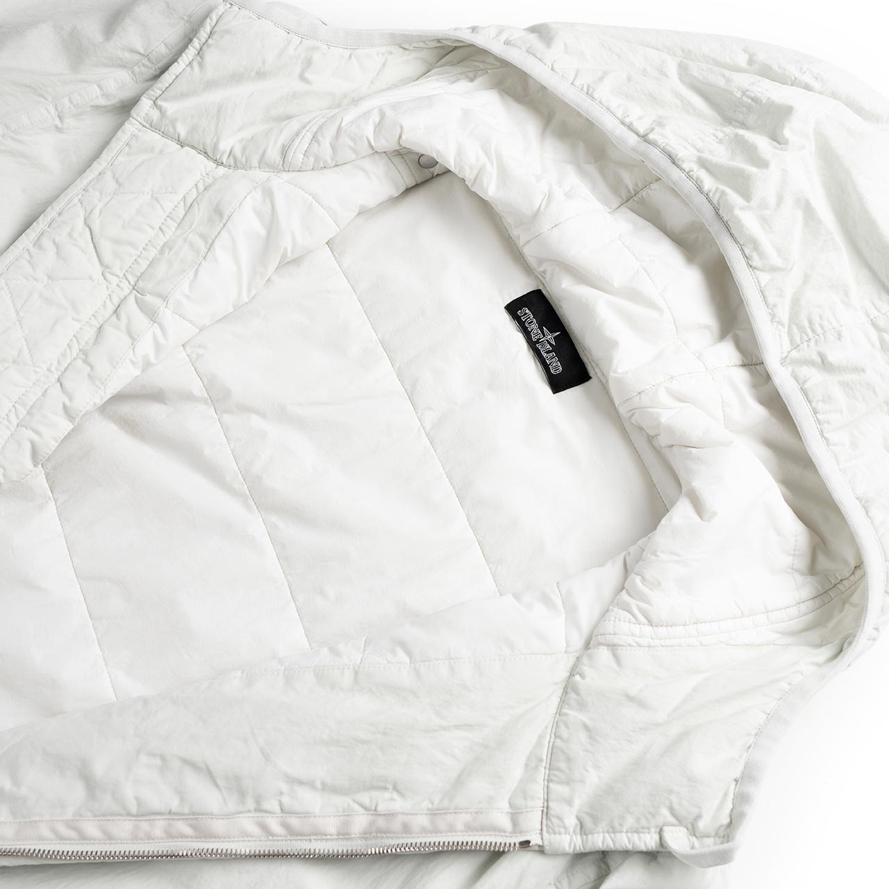 stone island shadow project stone island shadow project brushed nylon parka (pearl grey)