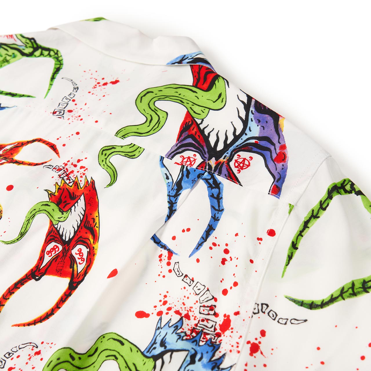 wacko maria wacko maria 'neck face' hawaiian shirt (type-3)