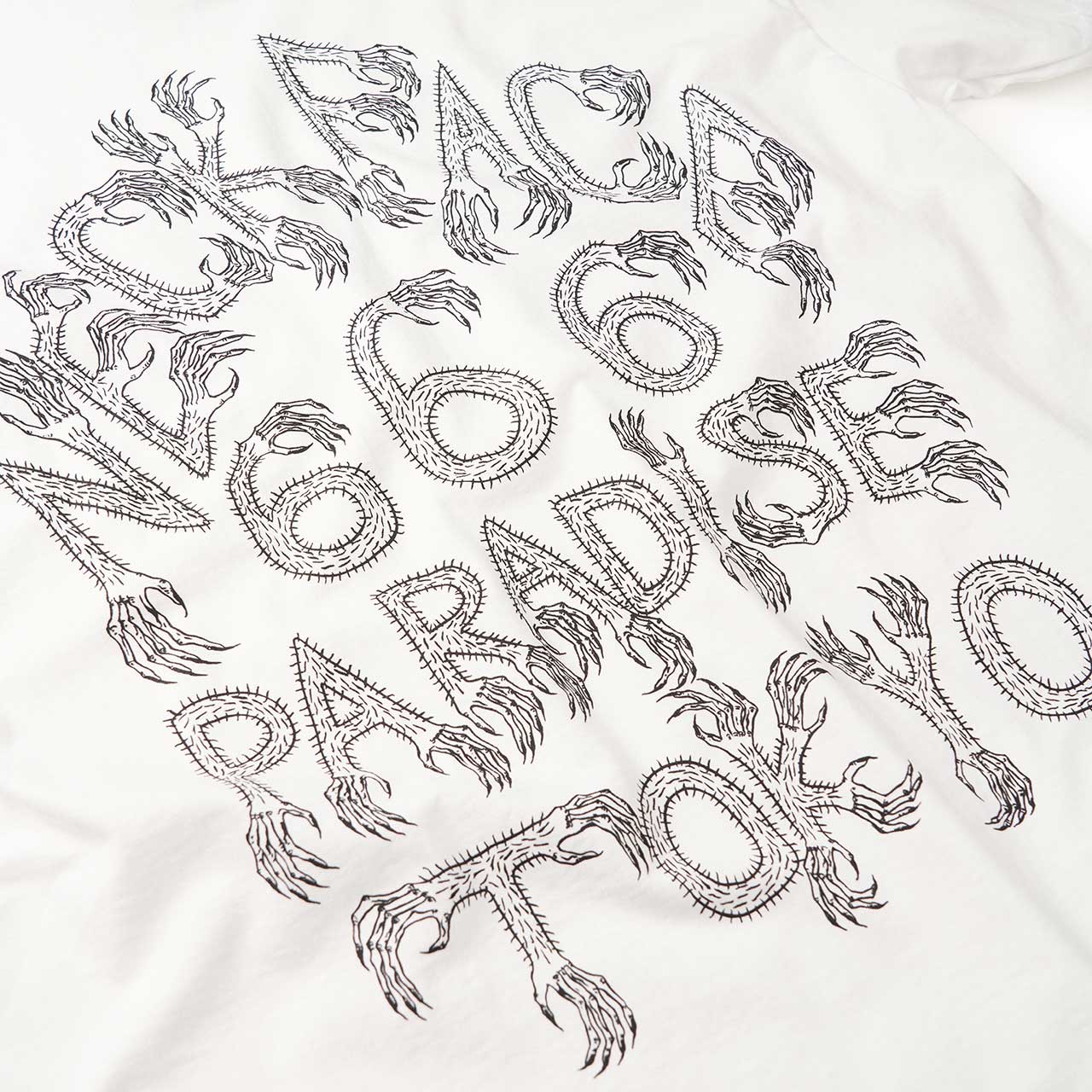 wacko maria wacko maria 'neck face' crewneck t-shirt (white)