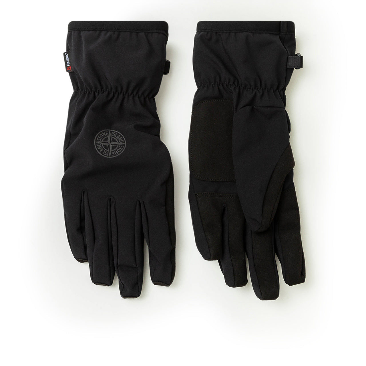 stone island stone island shell gloves (black)