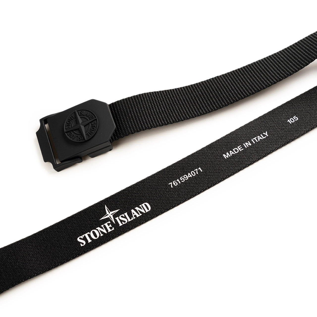 stone island stone island tape belt (black)
