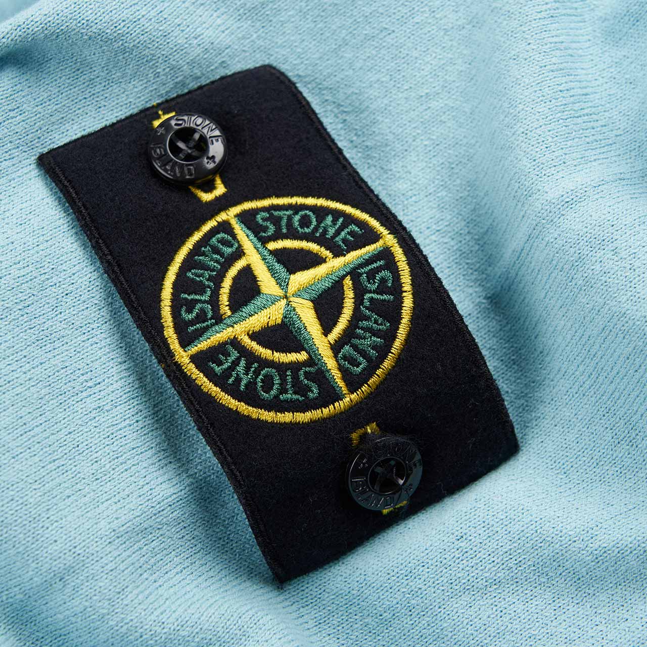 stone island stone island chest pocket sweater (aqua)