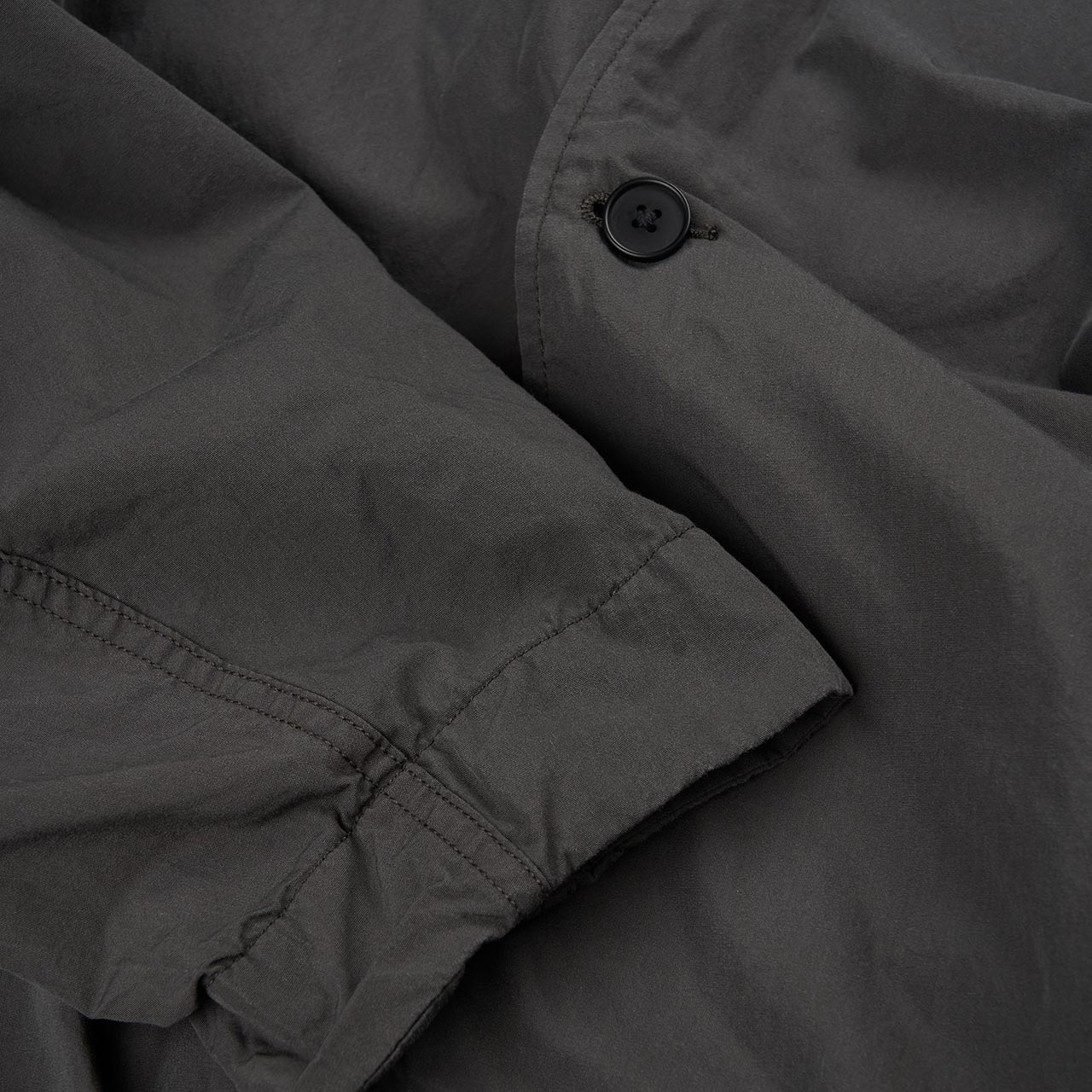 nanamica nanamica band collar jacket (charcoal)