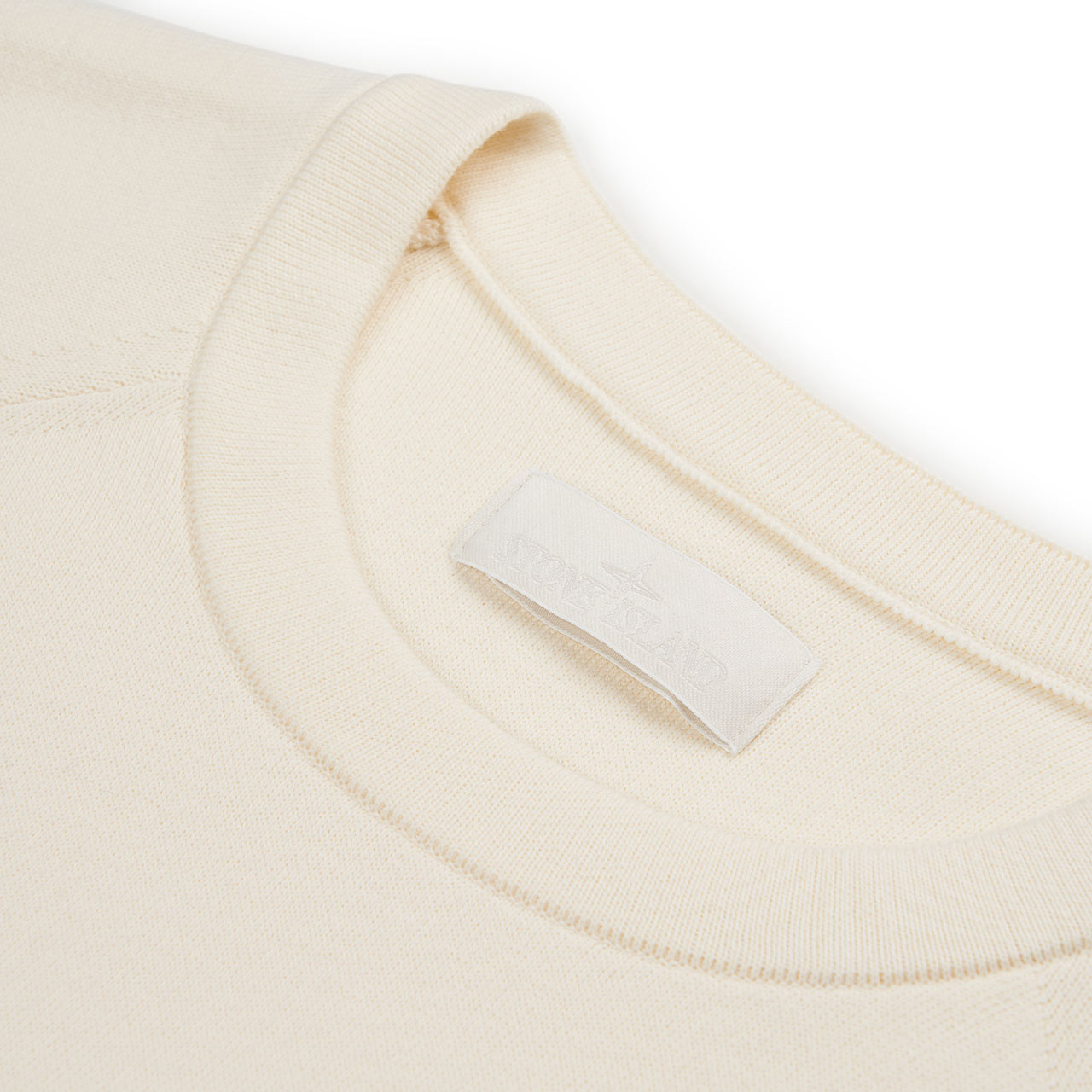 stone island stone island ghost piece crewneck (cream)
