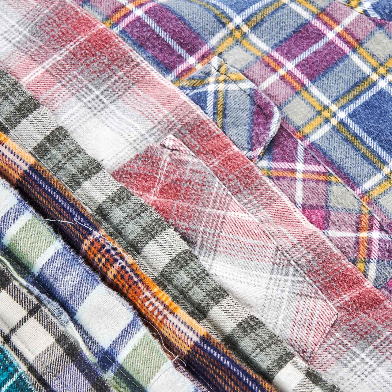 needles rebuild by needles ribbon flannel shirt KP275