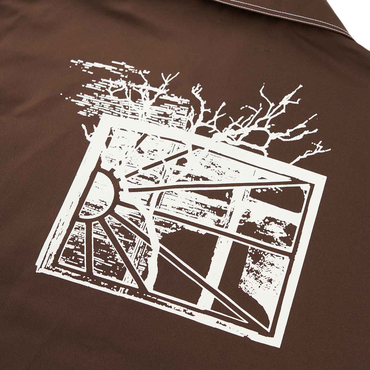 rassvet rassvet woven work jacket (dark brown)