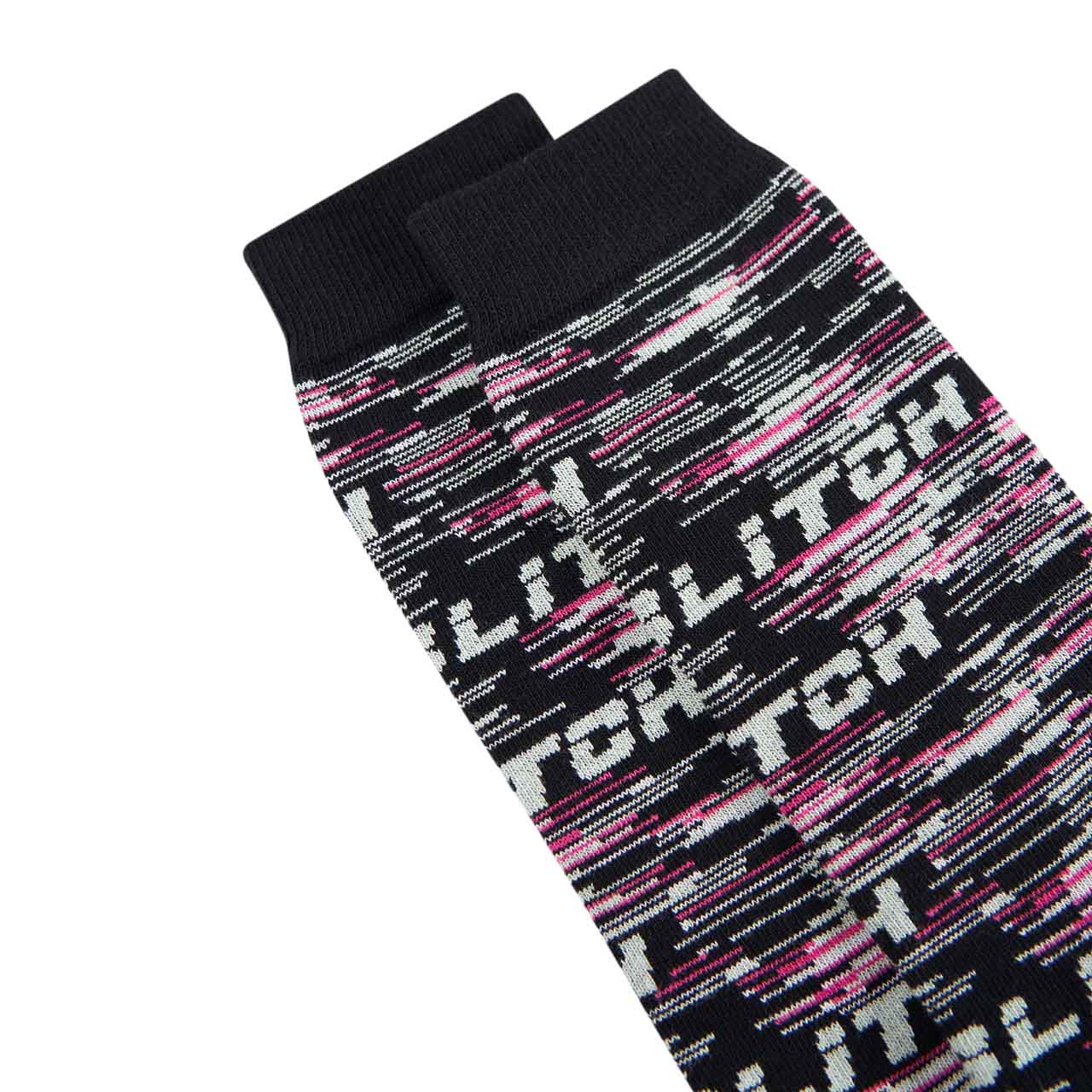 henrik vibskov glitch socks (black / green / pink) - a.plus