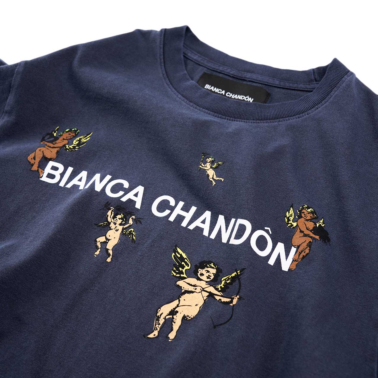bianca chandôn cherub logotype t-shirt (navy) - a.plus