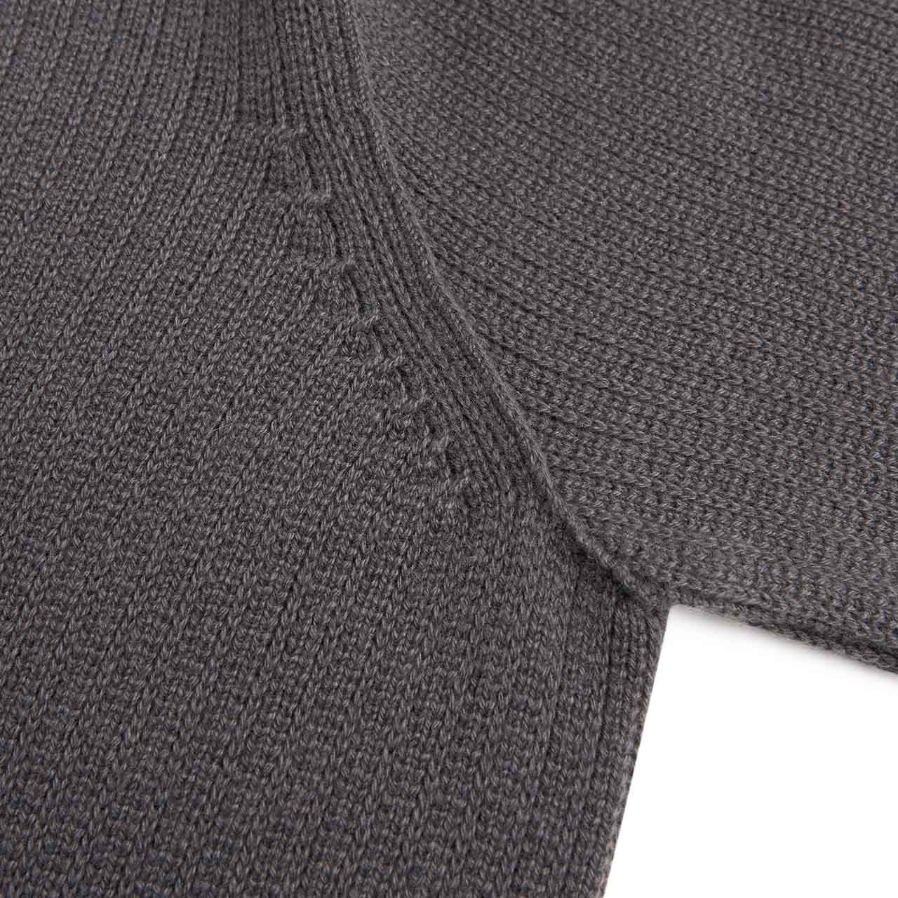 stone island ghost piece cashmere zip sweater (anthracite) - a.plus