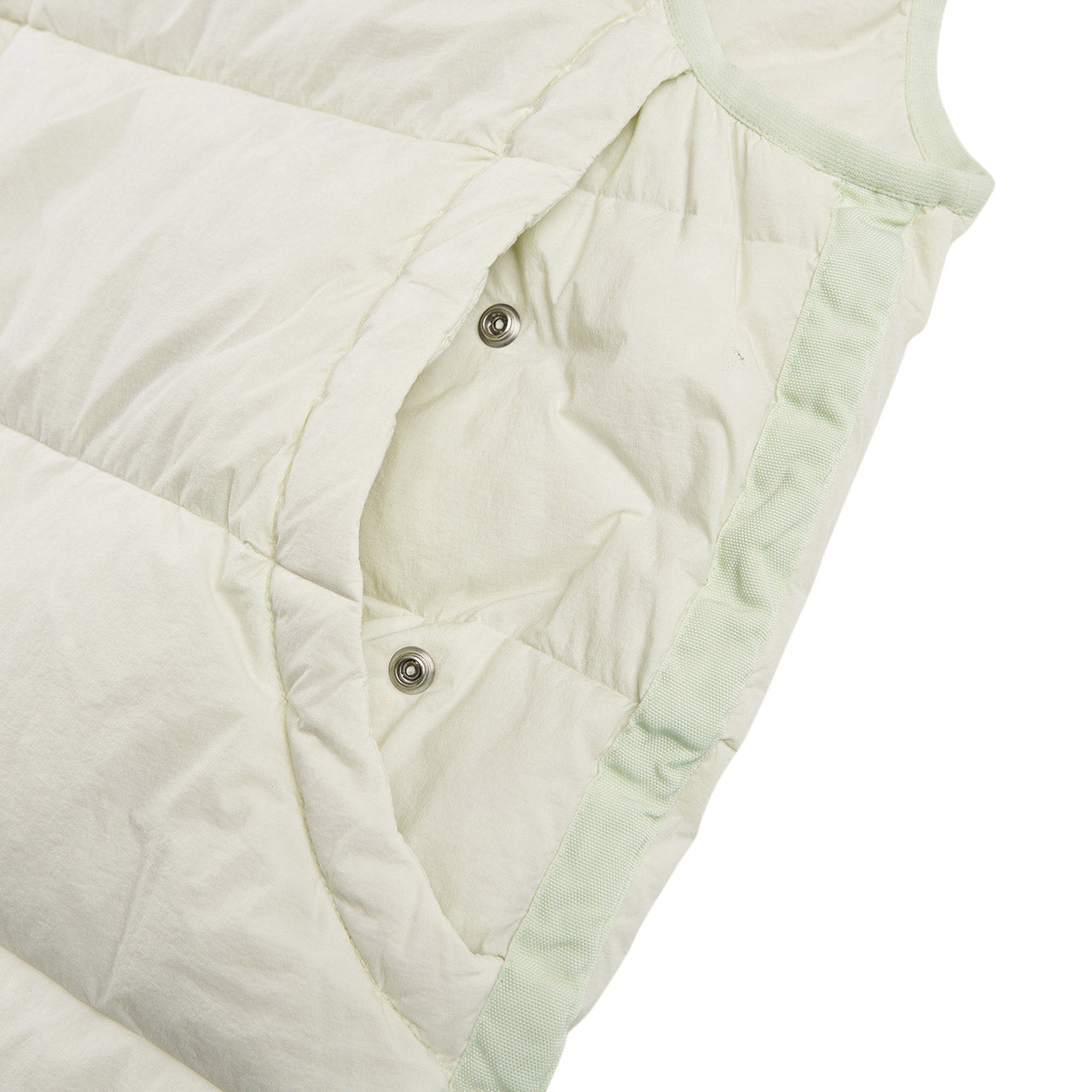 stone island shadow project down vest (light green) - a.plus