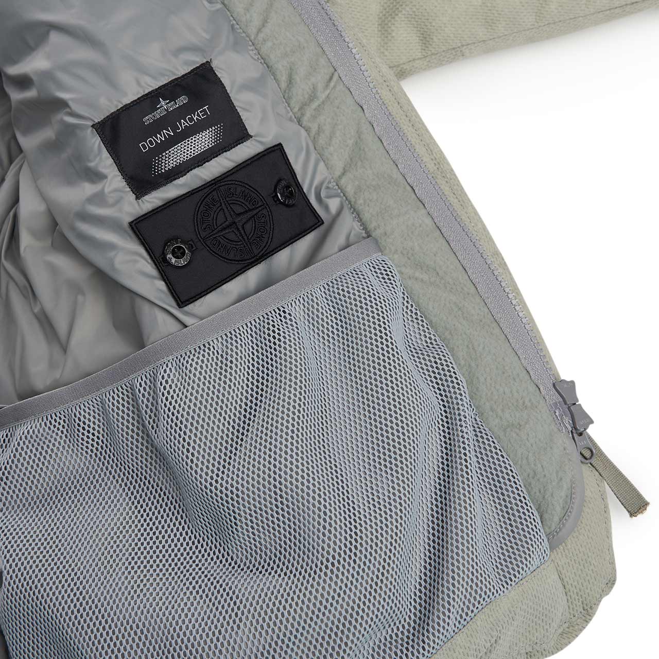 stone island shadow project real down jacket (olive) - a.plus