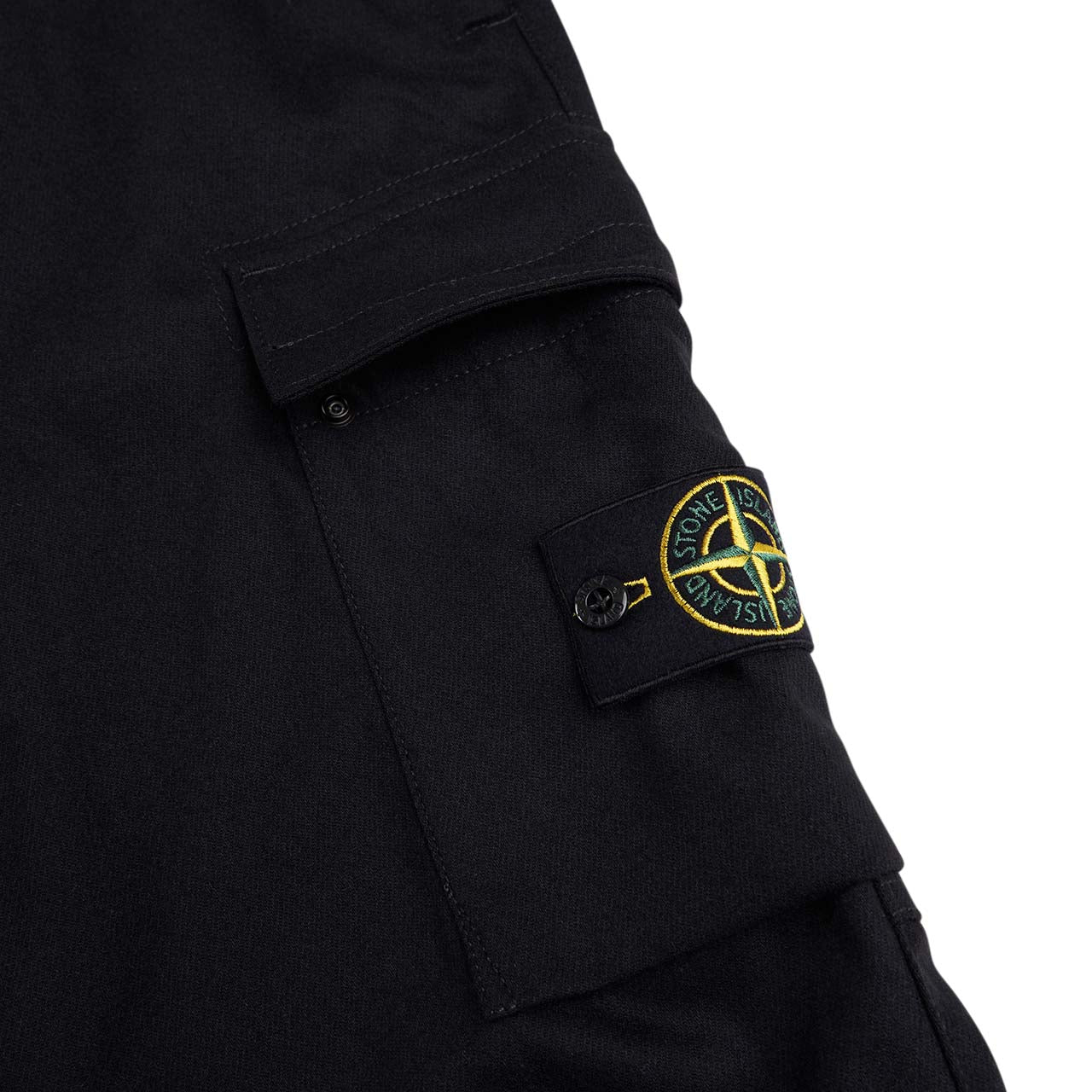 stone island cargo pants (black) - a.plus