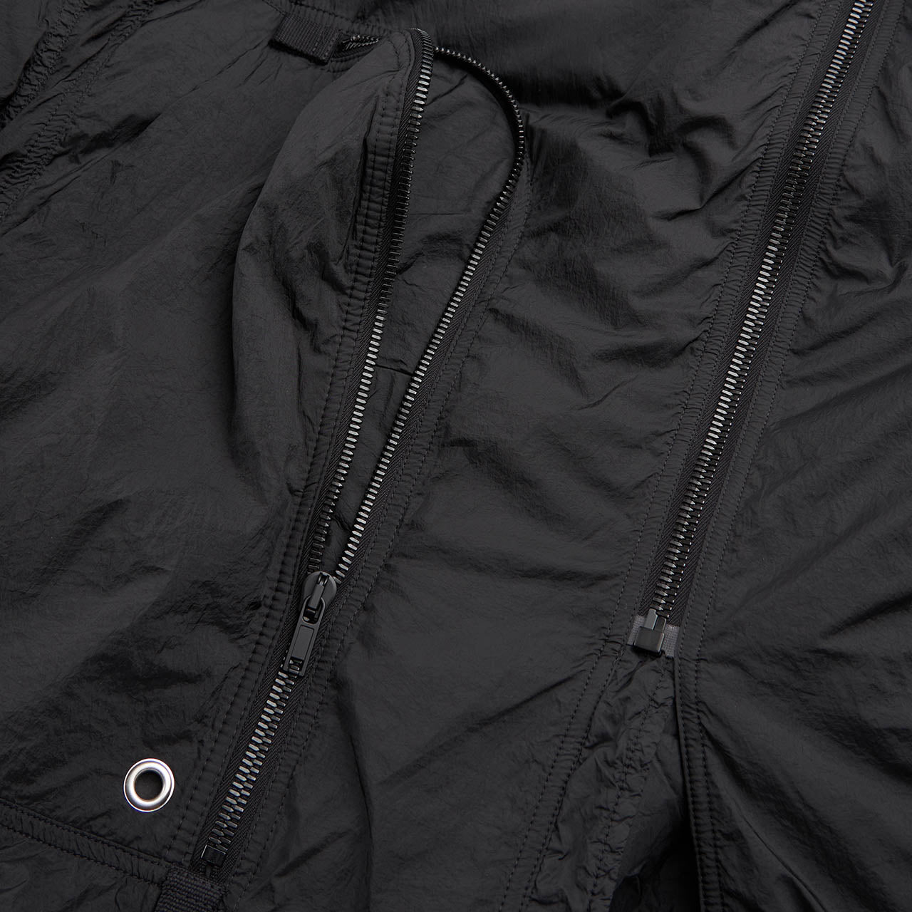 rick owens drkshdw strobe woven padded coat (black) - a.plus