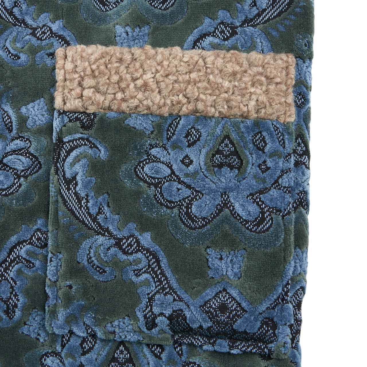 needles zipped tibetan jacket (blue grey) - a.plus