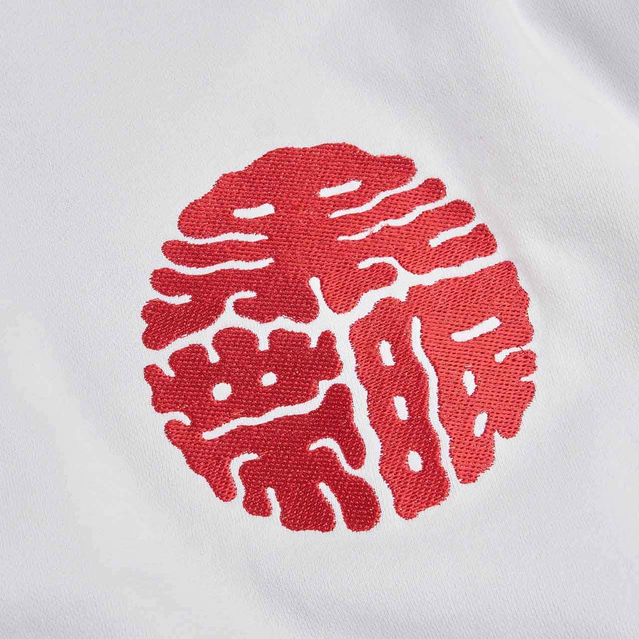 wacko maria black eye patch crew neck (white) - a.plus