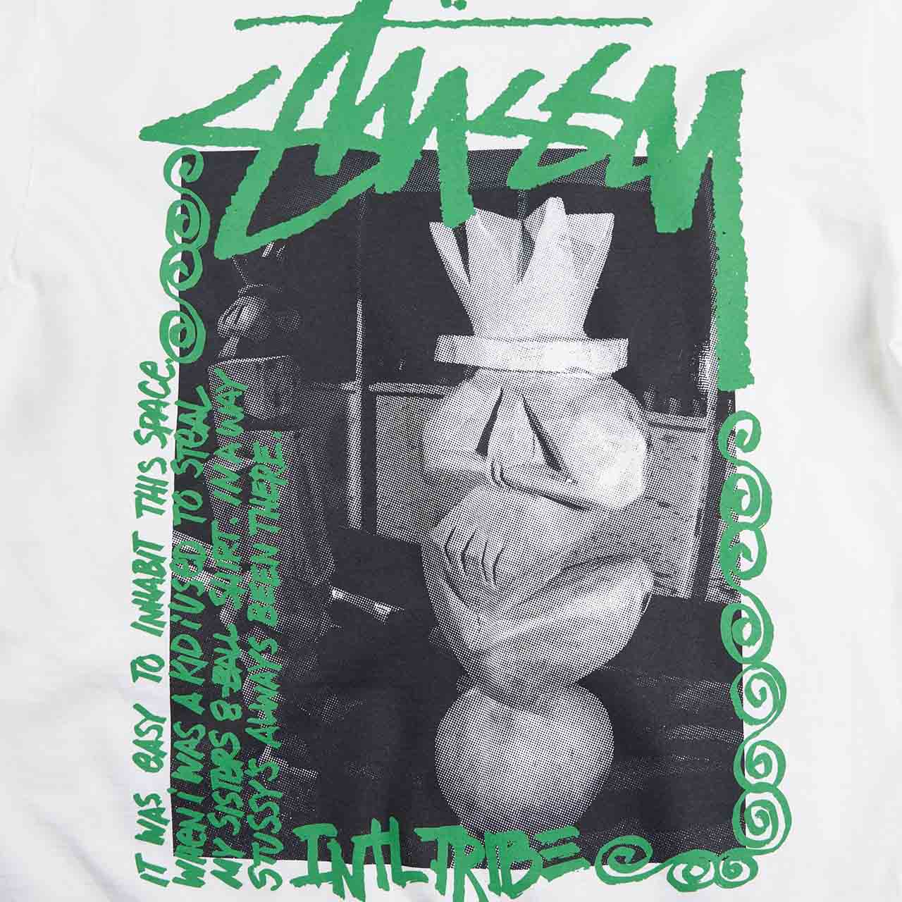 stüssy tiki tee (white) - a.plus