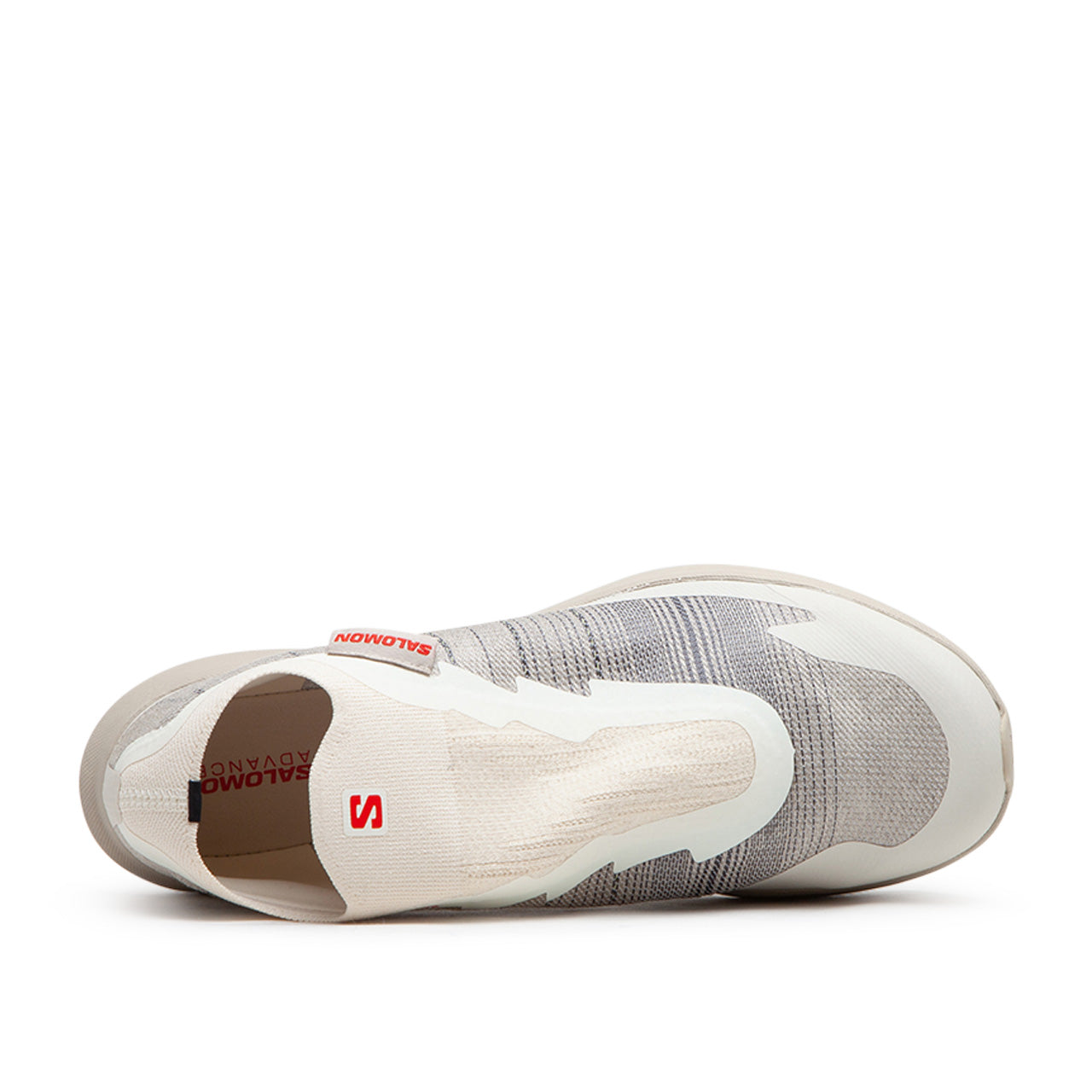 salomon pulsar advanced (vanilla / feather gray / fiery red) - a.plus