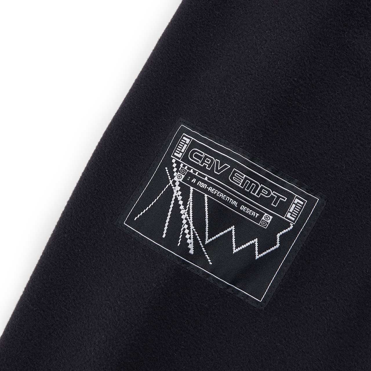 cav empt high neck fleece pullover (black) - a.plus